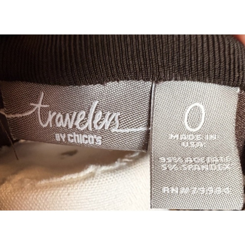 Chicos Travelers Maxi Dress 0 Brown Cream Geometric Sleeveless USA Resortwear - Picture 10 of 13